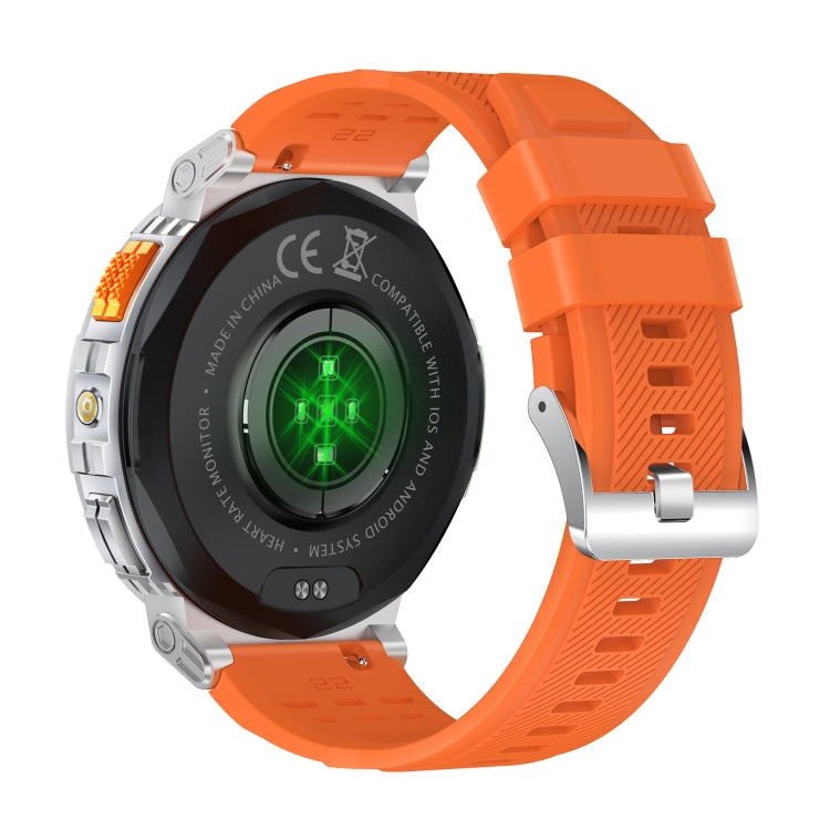 LEMFO K66 1.85 inch Bluetooth Call Smart Watch, Support Heart Rate / Blood Oxygen(Orange)