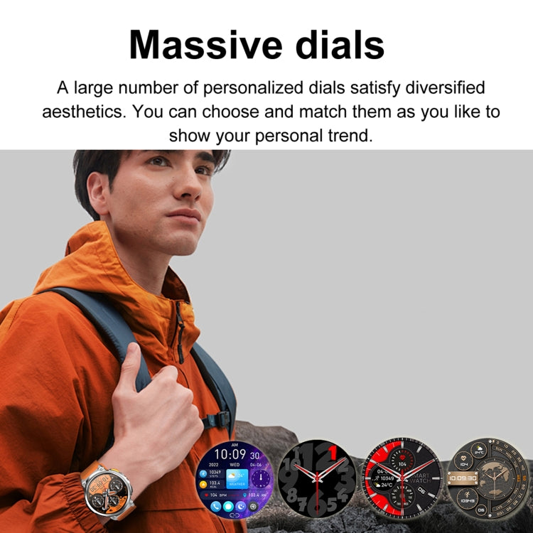 LEMFO K66 1.85 inch Bluetooth Call Smart Watch, Support Heart Rate / Blood Oxygen(Orange)