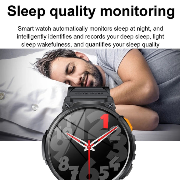 LEMFO K66 1.85 inch Bluetooth Call Smart Watch, Support Heart Rate / Blood Oxygen(Orange)
