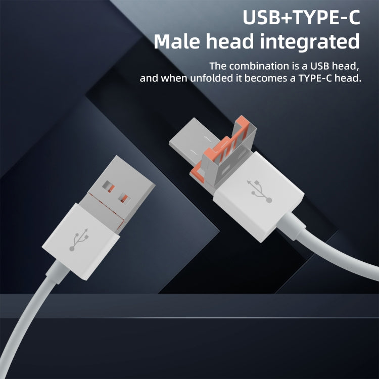 NK-1055TL Pro USB-C / Type-C, 8 Pin, USB to USB-C / Type-C, 8 Pin, 3 x USB, TF / SD Card Multi-function Adapter(White)
