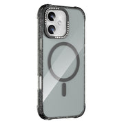 For iPhone 16 Mutural Blink Series Glitter Edge MagSafe Magnetic Phone Case(Black)