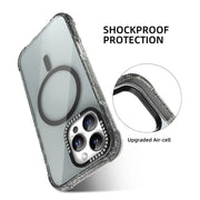 For iPhone 16 Mutural Blink Series Glitter Edge MagSafe Magnetic Phone Case(Orange)