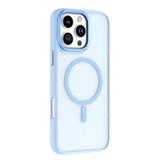 For iPhone 16 Pro Mutural Skin Feel Series Frosted MagSafe Magnetic Phone Case(Light Blue)