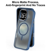 For iPhone 16 Pro Mutural Skin Feel Series Frosted MagSafe Magnetic Phone Case(Grey)