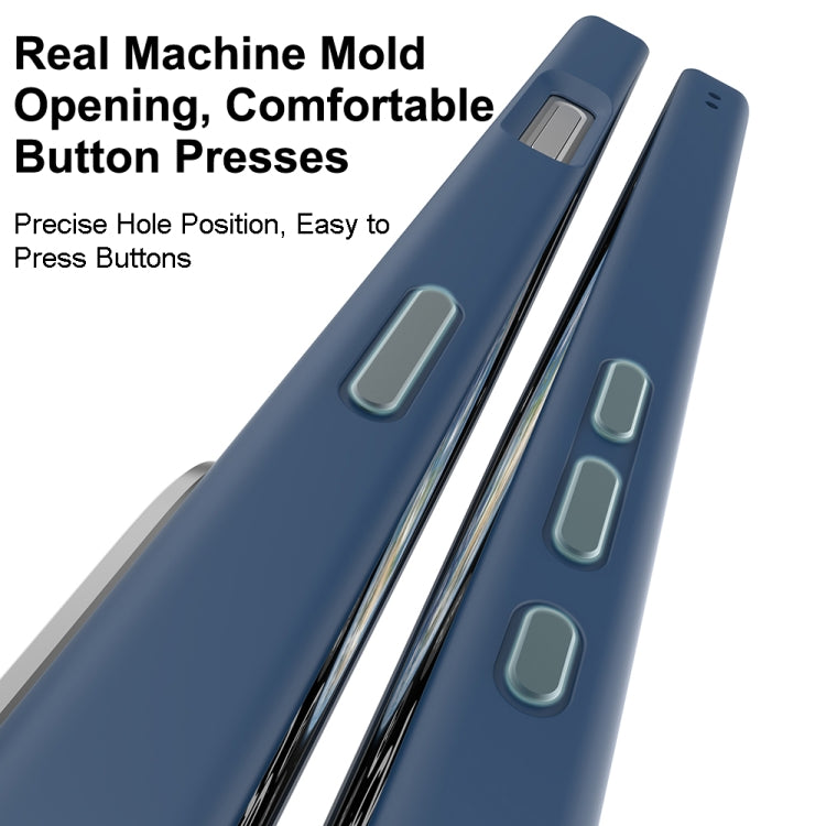 For iPhone 16 Pro Mutural Skin Feel Series Frosted MagSafe Magnetic Phone Case(Grey)