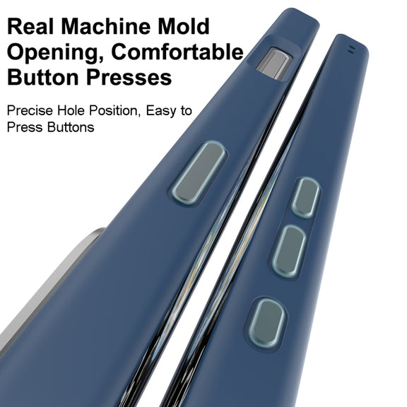 For iPhone 16 Pro Mutural Skin Feel Series Frosted MagSafe Magnetic Phone Case(Grey)