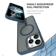 For iPhone 16 Mutural Skin Feel Series Frosted MagSafe Magnetic Phone Case(Grey)