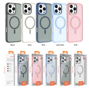 For iPhone 16 Pro Mutural Skin Feel Series Frosted MagSafe Magnetic Phone Case(Grey)