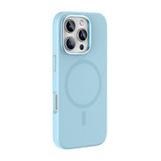 For iPhone 16 Pro Max Mutural Karen Series Liquid Silicone MagSafe Magnetic Phone Case(Sky Blue)