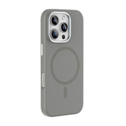 For iPhone 16 Pro Max Mutural Karen Series Liquid Silicone MagSafe Magnetic Phone Case(Grey)