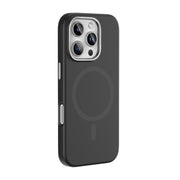 For iPhone 16 Pro Mutural Karen Series Liquid Silicone MagSafe Magnetic Phone Case(Black)