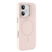 For iPhone 16 Mutural Karen Series Liquid Silicone MagSafe Magnetic Phone Case(Pink)