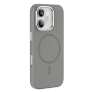 For iPhone 16 Mutural Karen Series Liquid Silicone MagSafe Magnetic Phone Case(Grey)