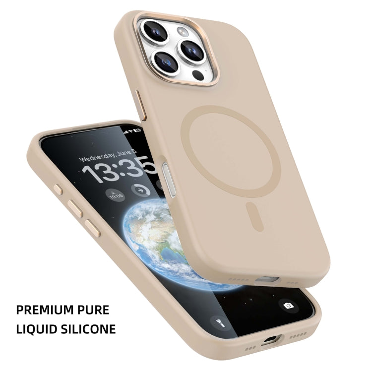 For iPhone 16 Mutural Karen Series Liquid Silicone MagSafe Magnetic Phone Case(Grey)