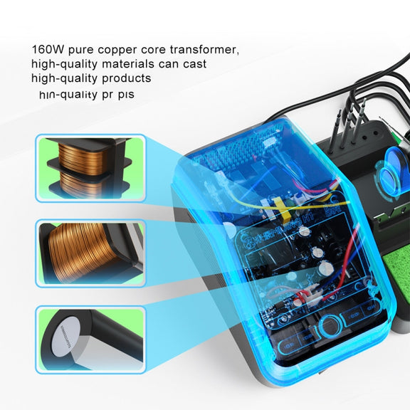 Mijing H1 Split Intelligent Temperature Control Soldering Station for Mobile Phone Repair, Plug:US Plug