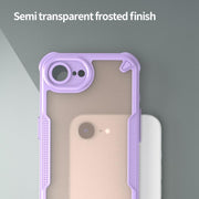 For iPhone 16e Armor Glaze PC Hybrid TPU Phone Case(Purple)