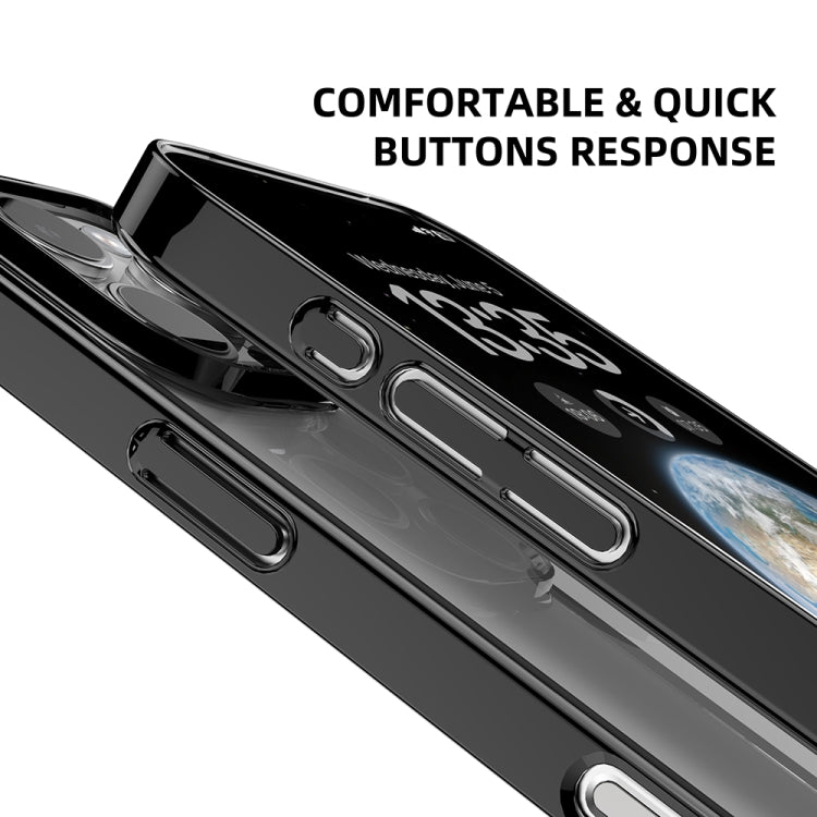 For iPhone 16 Pro Max Mutural Jiantou Series Electroplating Hybrid PC Phone Case(Silver)