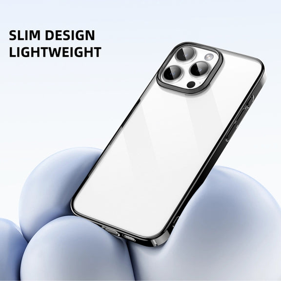 For iPhone 16 Mutural Jiantou Series Electroplating Hybrid PC Phone Case(Grey)