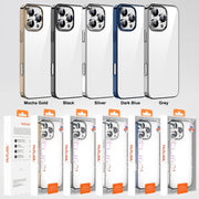For iPhone 16 Mutural Jiantou Series Electroplating Hybrid PC Phone Case(Grey)