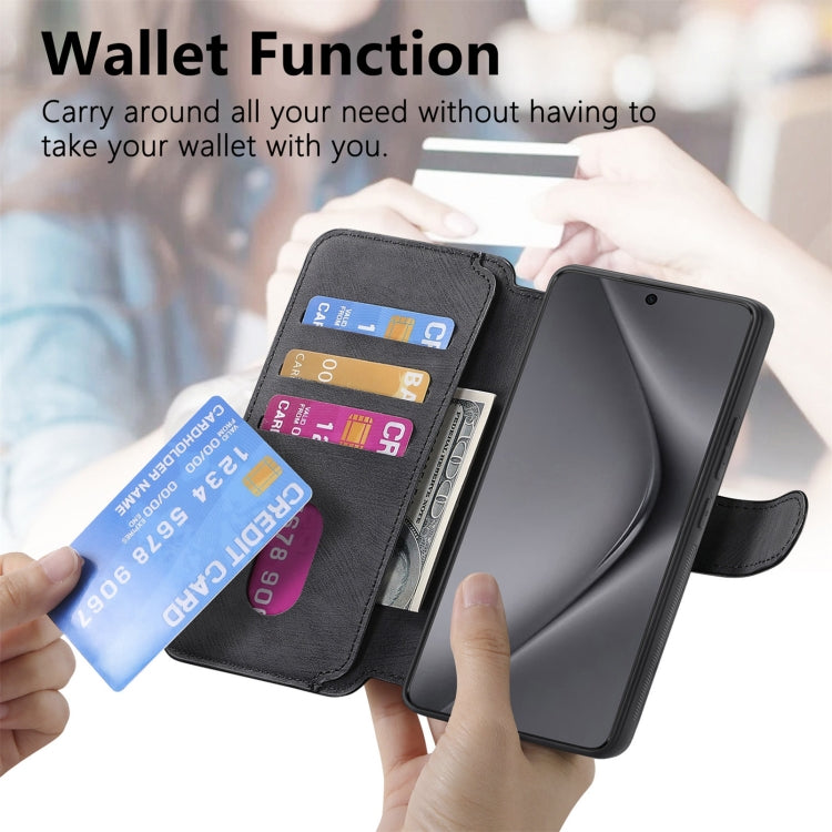 For Huawei Pura 70 CaseNeo MagSafe RFID Anti-theft Retro Leather Phone Case(Black)
