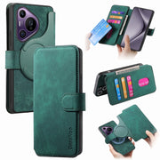 For Huawei Pura 70 Pro CaseNeo MagSafe RFID Anti-theft Retro Leather Phone Case(Green)