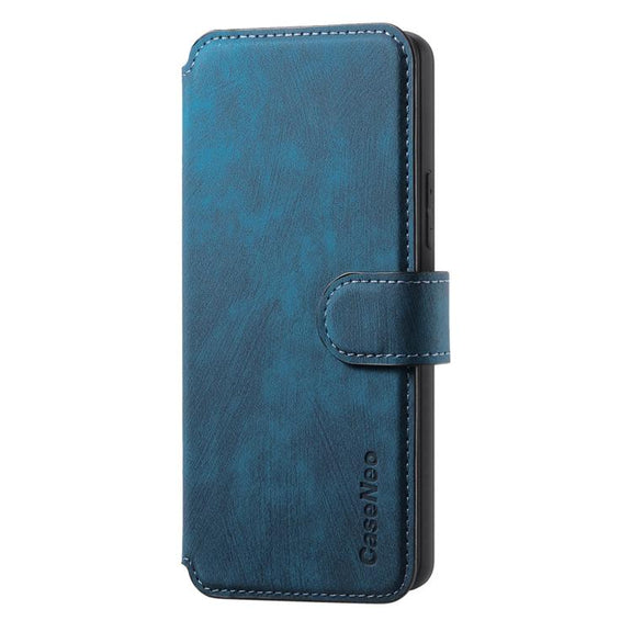 For Honor 400 Pro Global 160.8mm CaseNeo MagSafe RFID Anti-theft Retro Leather Phone Case(Blue)