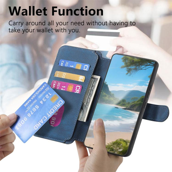 For Honor 400 Pro Global 160.8mm CaseNeo MagSafe RFID Anti-theft Retro Leather Phone Case(Blue)