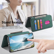 For Honor 400 Pro Global 160.8mm CaseNeo MagSafe RFID Anti-theft Retro Leather Phone Case(Green)