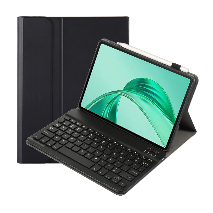 For Honor Pad X8a / X9 2024 AH25 Ultra-thin Detachable Bluetooth Keyboard Leather Tablet Case(Black)
