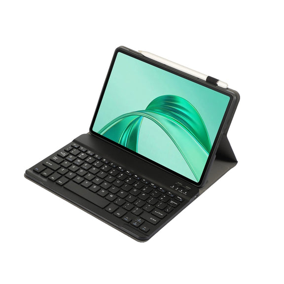 For Honor Pad X8a / X9 2024 AH25 Ultra-thin Detachable Bluetooth Keyboard Leather Tablet Case(Black)