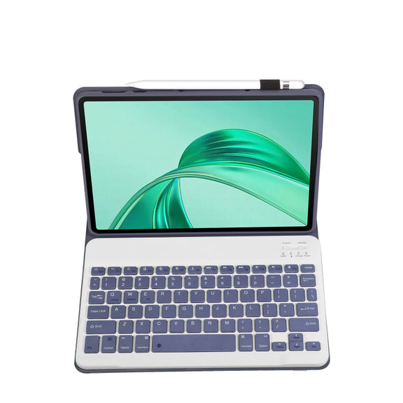 For Honor Pad X8a / X9 2024 AH25 Ultra-thin Detachable Bluetooth Keyboard Leather Tablet Case(Lavender White)