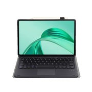 For Honor Pad X8a / X9 2024 AH25-A Ultra-thin Detachable Bluetooth Keyboard Leather Tablet Case with Touchpad(Black)