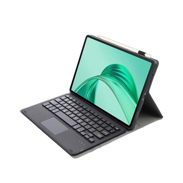 For Honor Pad X8a / X9 2024 AH25-A Ultra-thin Detachable Bluetooth Keyboard Leather Tablet Case with Touchpad(Black)