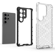 For Samsung Galaxy S25 Ultra 5G Honeycomb Shockproof Phone Case(Green)