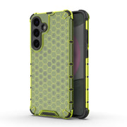 For Samsung Galaxy S25+ 5G Honeycomb Shockproof Phone Case(Green)