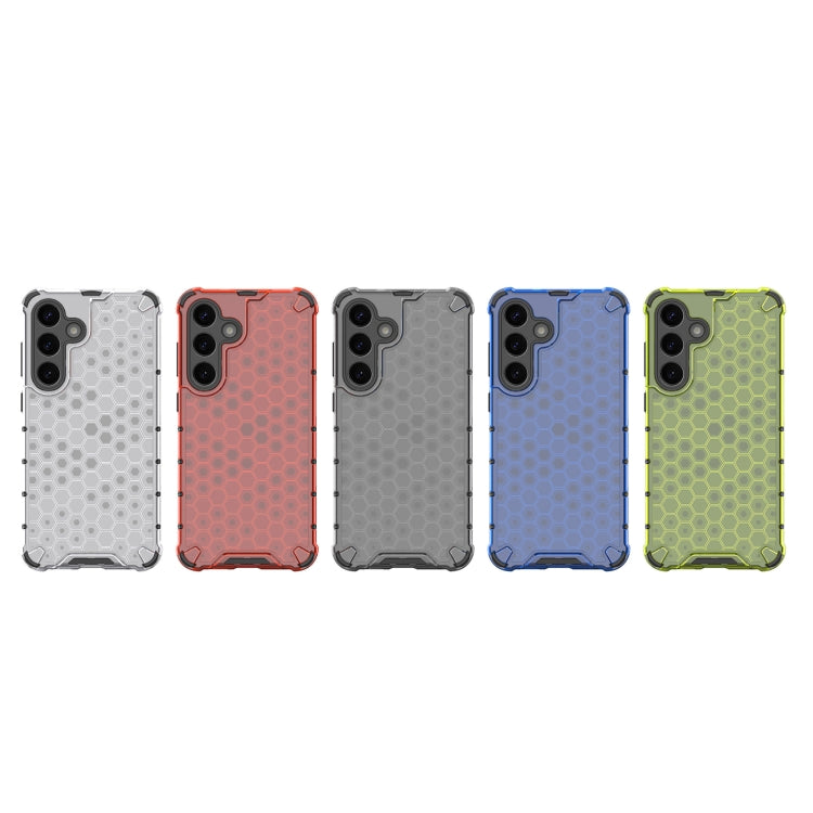 For Samsung Galaxy S25 5G Honeycomb Shockproof Phone Case(Green)