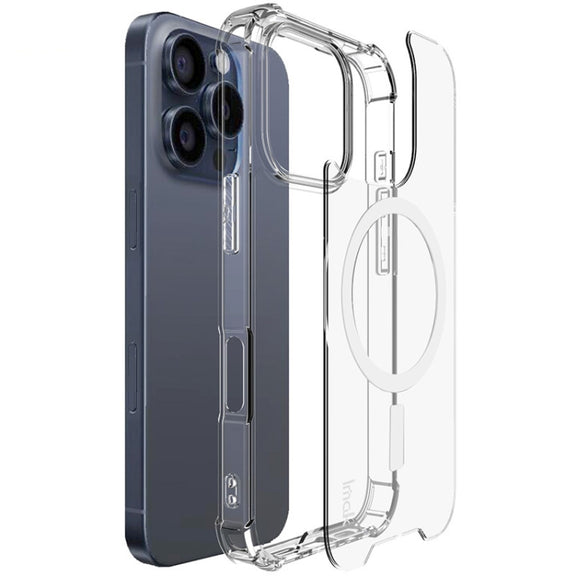 For iPhone 16 Pro IMAK Space Shield PC + TPU Airbag Shockproof MagSafe Phone Case(Transparent)