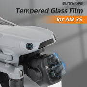 For DJI Air 3S Sunnylife Tempered Glass Film Lens Protector, Quantity:2 Sets(Transparent)
