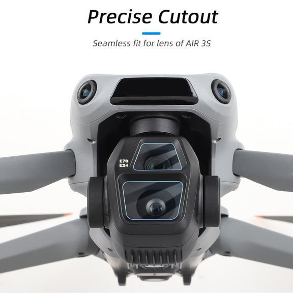 For DJI Air 3S Sunnylife Tempered Glass Film Lens Protector, Quantity:2 Sets(Transparent)