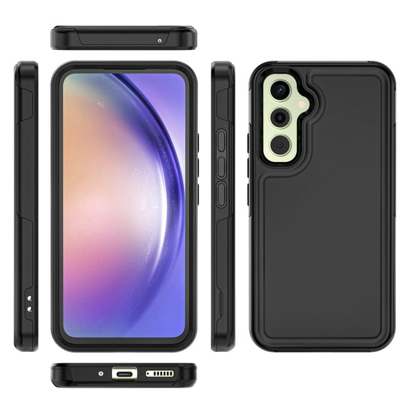 For Samsung Galaxy A54 5G RedPepper Box PC Hybrid TPU Phone Case(Black)