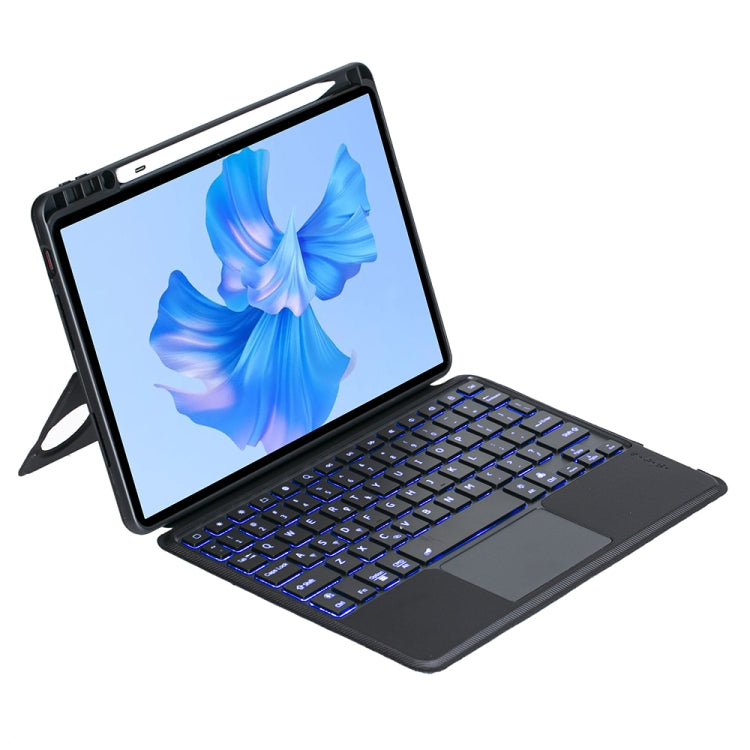 For Huawei MatePad Pro 11 2024 / 2022 Detachable Backlit Bluetooth Keyboard Leather Case with Touchpad(Black)