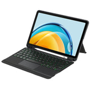 For Matepad SE 10.4 2023 Detachable Backlit Bluetooth Keyboard Leather Case with Touchpad(Black)