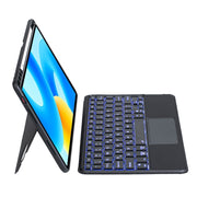 For Huawei MatePad 11.5 / MatePad Air 11.5 Detachable Backlit Bluetooth Keyboard Leather Case with Touchpad(Black)