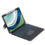 For Huawei MatePad Pro 13.2 Detachable Backlit Bluetooth Keyboard Leather Case with Touchpad(Black)