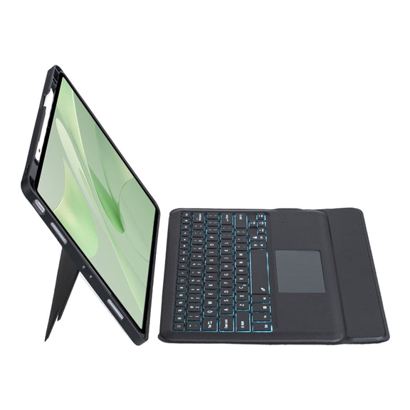For Huawei MatePad Air 12 2024 Detachable Backlit Bluetooth Keyboard Leather Case with Touchpad(Black)