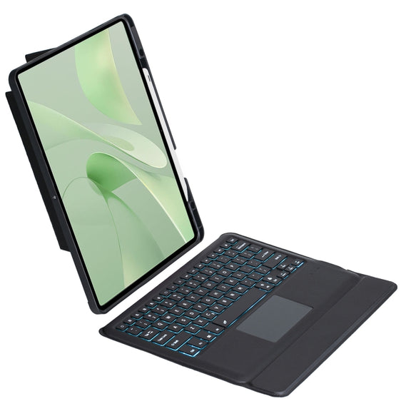 For Huawei MatePad Air 12 2024 Detachable Backlit Bluetooth Keyboard Leather Case with Touchpad(Black)