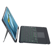 For Huawei MatePad Pro 10.8 2021 / 2019 Detachable Backlit Bluetooth Keyboard Leather Case with Touchpad(Black)