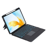 For Honor MagicPad 13 Detachable Backlit Bluetooth Keyboard Leather Case with Touchpad(Black)