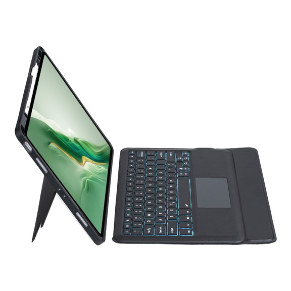 For Honor MagicPad 2 12.3 Detachable Backlit Bluetooth Keyboard Leather Case with Touchpad(Black)