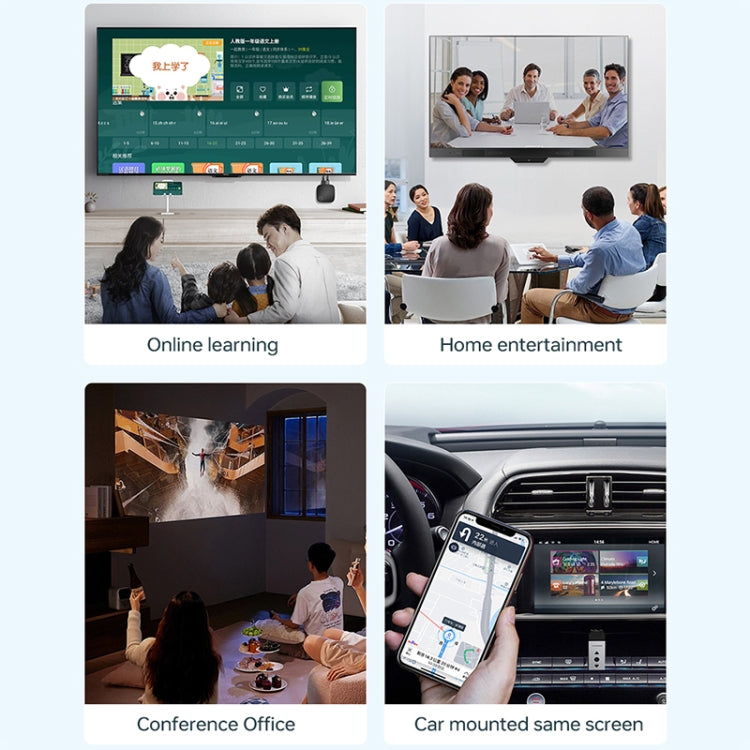 G126 Ultra HD Wireless Display Adapter Same Screen Device(Black)